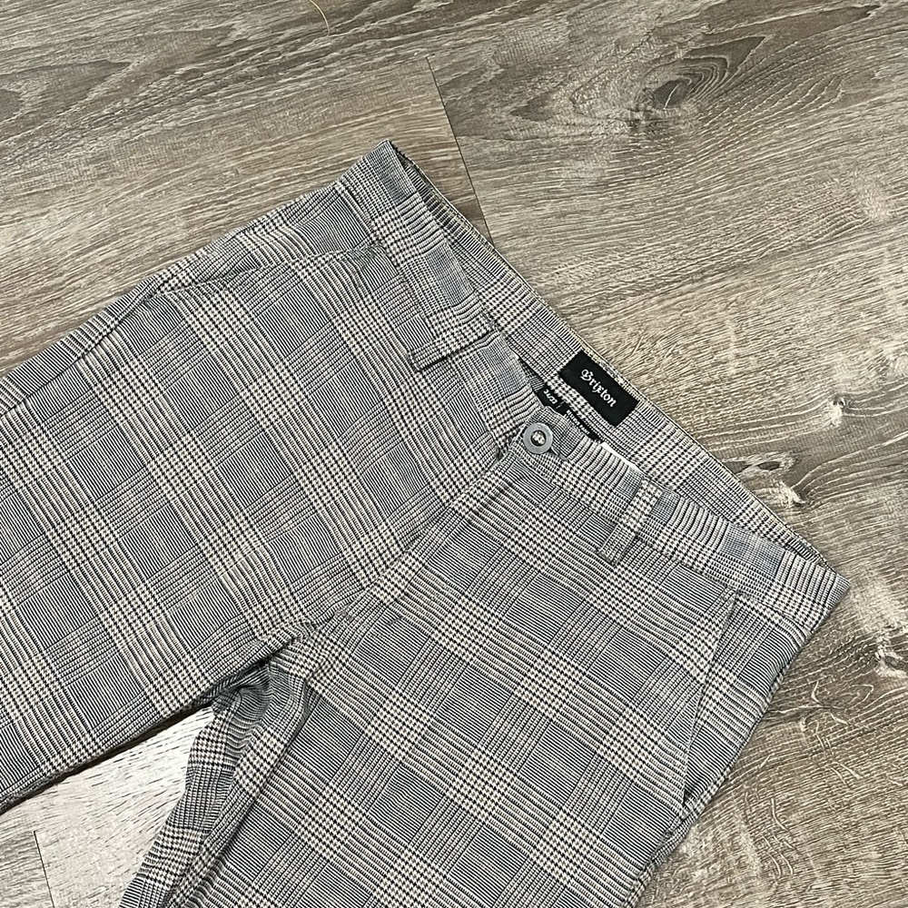 Brixton Black & White Glen Plaid Chinos